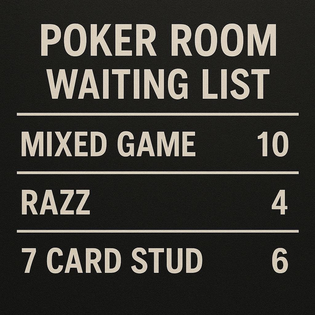 Lista de espera da sala de pôquer | Macacos blefando