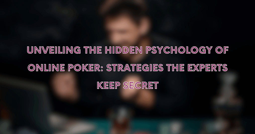 Online Poker Psychology | Bluffing Monkeys