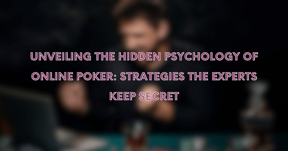 Online Poker Psychology | Bluffing Monkeys